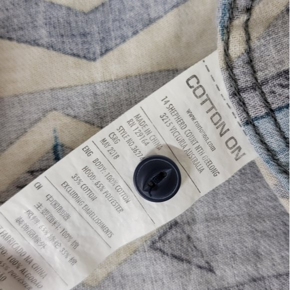 Vintage remastered made by cotton on long sleeves Hooded Top Size M - Picture 8 of 11